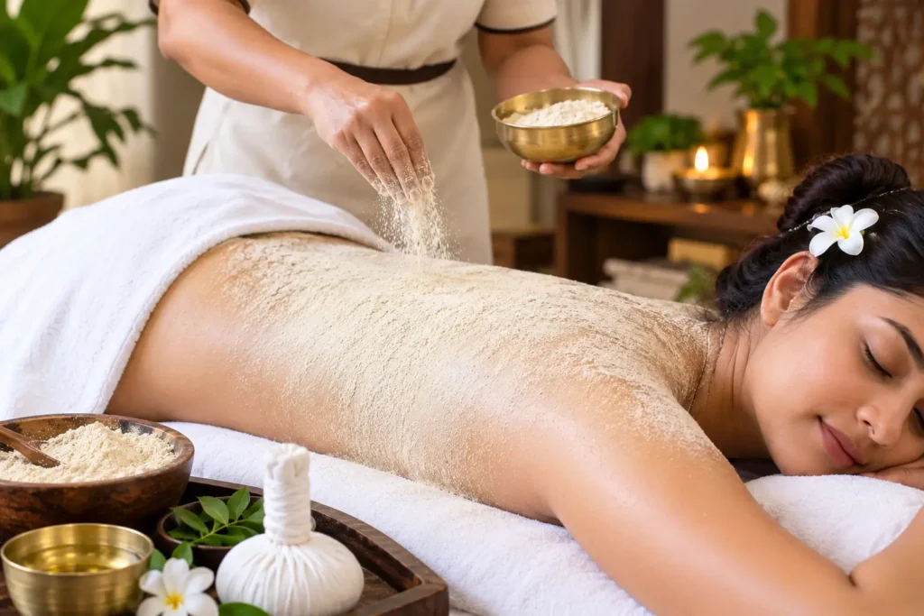 Full Body Powder Massage in Thrissur & Calicut